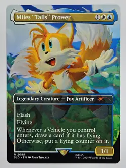 Magic The Gathering - 2085 Miles "Tails" Prower Mythic Regular Sonic Secret Lair - Image 1