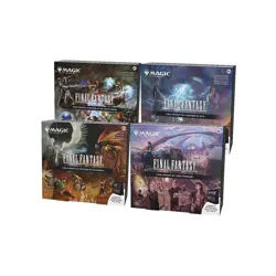 Final Fantasy Holiday Release - Set 4 Scene Sleeves + Promo ENG MTG Magic - Image 1