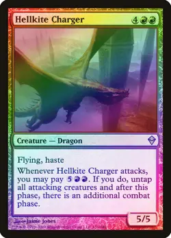 Hellkite Charger FOIL Zendikar NM Red Rare MAGIC THE GATHERING CARD ABUGames - Image 1
