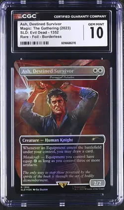 PURESTEEL PALADIN Secret Lair Foil Ash Evil Dead CGC 10 MTG [Nostalgium] - Image 1