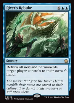 River's Rebuke | MTG | FDN | NM |NORMAL | #595 - Image 1