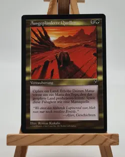 Ausgeplunderte Quellen Visionen Magic Karte MTG deutsch (Squandered Resources) - Image 1