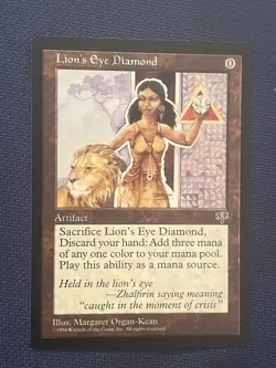 mtg 1996 mirage lion's eye diamond - Image 1