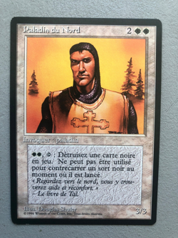 Mtg Carte Magic Fbb Northern Paladin French Foreign Black bordered LP - Image 1