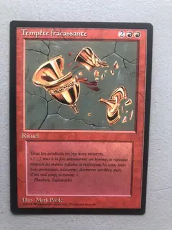 Mtg Carte Magic Fbb Shatterstorm Foreign Black Bordered French NM - Image 1