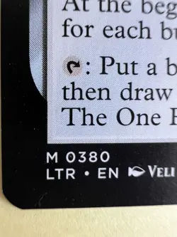 The One Ring ~ MtG ~ Borderless Showcase - Nm ~ English ~ Der Eine Ring - Image 5
