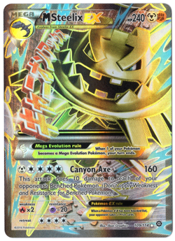 M Steelix EX 109/114 Full Art (NM) 2016 XY Steam Siege - Ultra Rare Pokemon TCG - Image 1