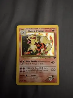 Pokemon TCG Blaine's Arcanine Gym Challenge 1/132 Holo Unlimited Rare - Image 1