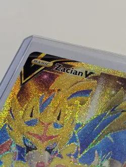 Pokemon TCG - Zacian V - Sword & Shield Base Set 211/202 Secret Rare Gold Holo - Image 5