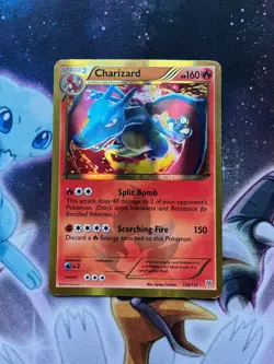 Charizard 136/135 Pokemon Plasma Storm Shiny Secret Rare Holo MP - Image 3
