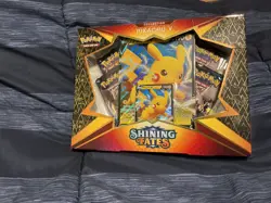 Pokemon TCG: Shining Fates Pikachu V Collection Box 2021 SEALED 4 booster packs - Image 1