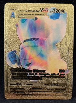Pokemon - Galarian Darmanitan VMAX - Max Whiteout - Gold Foil -Fan Art -#037/185 - Image 1