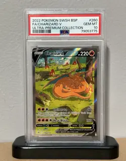2022 Pokemon SWSH FA/Charizard V #SWSH260 Ultra Premium Collection BSP PSA 10 - Image 1