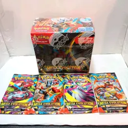 Pokemon Mega Evolution Enhanced Booster Box & Booster Pack Art Set Lot Sealed - Image 1