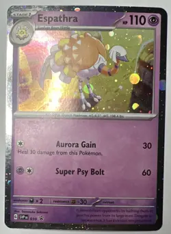 Pokemon Espathra - (Cosmos Holo) Holo Rare SVP Black Star Promo 010 - Image 1