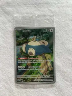 Pokemon TCG Snorlax SVP 51 Black Star Promo 151 ETB Sealed Illustration Rare - Image 1