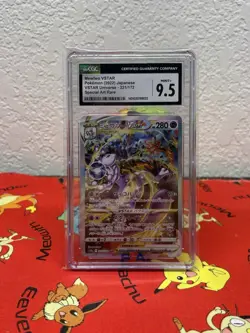CGC 9.5 GEM MINT Japanese Pokemon 2022 Mewtwo VSTAR 221/172 SAR V. Universe S12a - Image 1