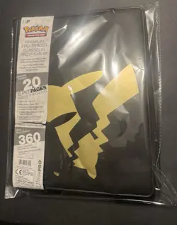 Pokemon Ultra-Pro Premium Binder Pikachu Black / Gold Leatherette 15%OFF - Image 5