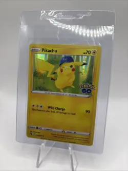 Pokemon TCG Pikachu Pokemon GO 028/078 Holo Holo Rare- NM - Image 1