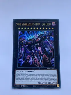 YUGIOH SUPER STARSLAYER TY-PHON - SKY CRISIS SUPER RARE NM RA04-EN072 - Image 1