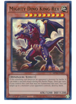 x3 Mighty Dino King Rex - MP24-EN209 - Ultra Rare YuGiOh - Image 1