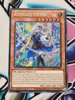 DUAD-EN009 Artmage Finmel Secret Rare 1st Ed YuGiOh - Image 1
