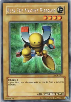 1996 TCG UNLIMITED BETA THE MAGNET WARRIOR HOLO RARE #DOR-002 - Image 1