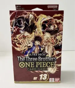 One Piece The Three Brothers ST-13 Ultra Deck Box Card Game Brand New Sealed - Image 1