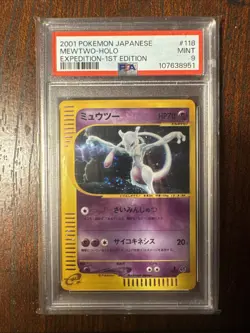 Mewtwo HOLO 1st ED 118/128 Expedition 2001 PSA 9 MINT Japanese Pokemon Card - Image 1