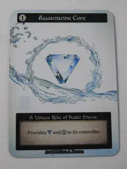 Aquamarine Core Non-Foil Sorcery Contested Realm Beta Unique Card - Image 1