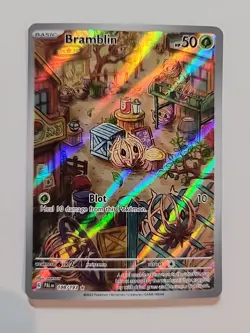 Pokemon TCG Bramblin Scarlet & Violet Paldea Evolved Holo Card 198/193 - Image 1
