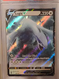 Lugia V 138 Sword & Shield Silver Tempest Holo Card PSA 10 Gem Mint - Image 2