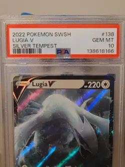 Lugia V 138 Sword & Shield Silver Tempest Holo Card PSA 10 Gem Mint - Image 3