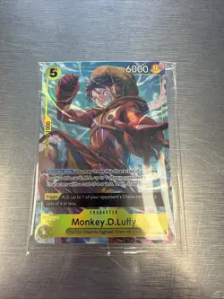 One Piece - Monkey D. Luffy - Alt Art Promo Card - SR - OP07-109 - NM Sealed - Image 1