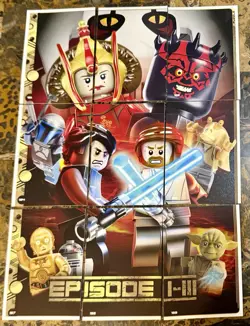 Blue Ocean LEGO Star Wars Series 5 Trading Cards - Puzzle #1 - Card #181-189 - Image 1