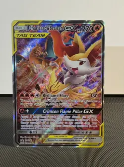 Charizard & Braixen GX Tag Team - 2019 Pokemon Black Star Promo Holo Card - Image 1