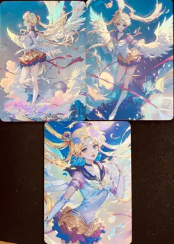 SAILOR MOON CUSTOM ALT ART ANIME TCG/CCG 3 CARD LOT - Image 1