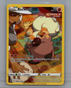 Rockruff TG07/TG30 - Pokemon TCG Silver Tempest Trainer Gallery Holo Card NM - Image 1