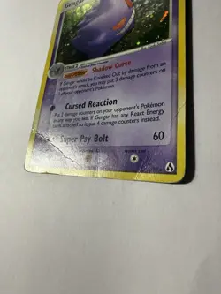 Pokemon Gengar TCG Card 5/92 EX Legend Maker Holo Rare - Creased Corners - Image 3