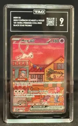 TAG 9 Mew ex 053 Sv: Scarlet & Violet Promo Cards Holo Pokemon Card - Image 1