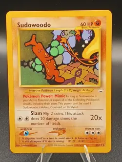 Pokemon Card Sudowoodo 26/64 Neo Revelation - LP - Image 1