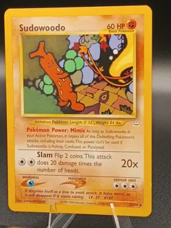 Pokemon Card Sudowoodo 26/64 Neo Revelation - LP - Image 3