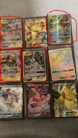 Pokemon binder with 15 cards plus 4 rare cards valuables at $100 plus - Image 1