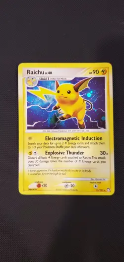 Pokemon Diamond & Pearl Mysterious Treasures-Raichu (Holofoil) Card 15/123 - Image 1