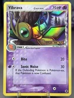 Vibrava 42/101 Pokemon Card 2006 EX Dragon Frontiers Stamped Reverse Holo NM - Image 1