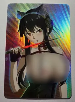 SEXY HEROINE WAIFU Yor Forger SPY X FAMILY ACG PREMIUM HOLOFOIL CARD NM - Image 1