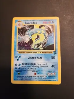 Gyarados - 7/130 - Pokemon Base Set 2 Holo Rare Card WOTC MP - Image 1