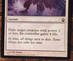 MTG * Misprint Color Error - Pink " Last Breath NM Theros - Fast Shipping! - Image 2