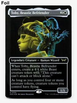 Toby, Beastie Befriender (Showcase) - FOIL - MTG: Duskmourn ⚪ - Image 1