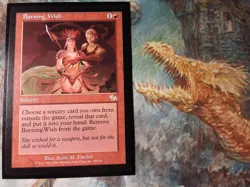 Burning Wish Judgment Rare (PANGOLIN MTG) MINTY! Front NM+ Back NM+ See Pics! - Image 1